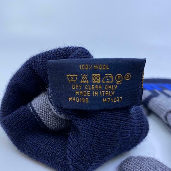 New Louis Vuitton 100% Wool Gray Horizon Gloves - Picture 7 of 9